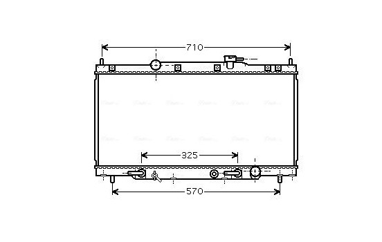 Radiator, engine cooling HD2163 Ava Quality Cooling