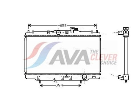Radiator, engine cooling HD2176 Ava Quality Cooling
