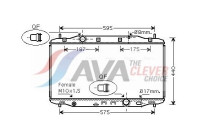 Radiator, engine cooling HD2190 Ava Quality Cooling