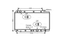 Radiator, engine cooling HD2215 Ava Quality Cooling