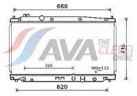 Radiator, engine cooling HD2277 Ava Quality Cooling