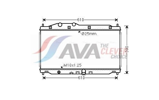 Radiator, engine cooling HD2305 Ava Quality Cooling