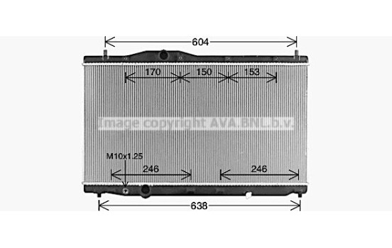 Radiator, engine cooling HD2331 Ava Quality Cooling