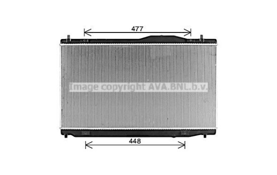 Radiator, engine cooling HD2331 Ava Quality Cooling, Image 2