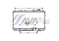 Radiator, engine cooling HY2023 Ava Quality Cooling