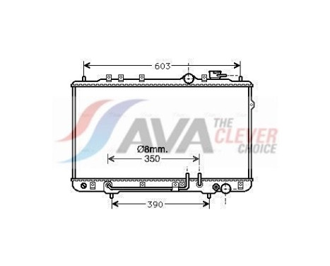 Radiator, engine cooling HY2023 Ava Quality Cooling