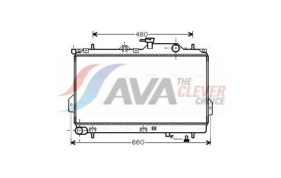 Radiator, engine cooling HY2098 Ava Quality Cooling