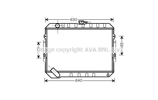 Radiator, engine cooling HY2133 Ava Quality Cooling