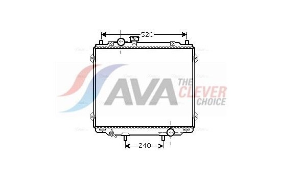 Radiator, engine cooling HY2145 Ava Quality Cooling