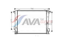 Radiator, engine cooling HY2191 Ava Quality Cooling