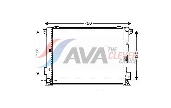 Radiator, engine cooling HY2191 Ava Quality Cooling