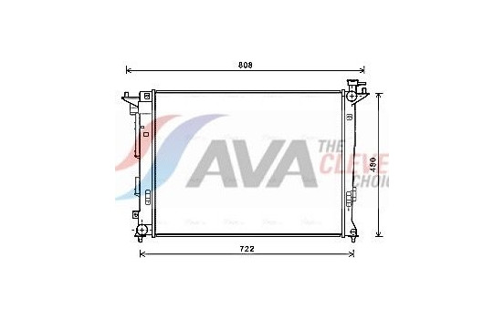 Radiator, engine cooling HY2285 Ava Quality Cooling