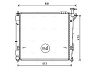 Radiator, engine cooling HY2346 Ava Quality Cooling