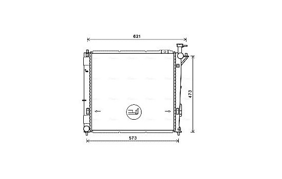 Radiator, engine cooling HY2346 Ava Quality Cooling