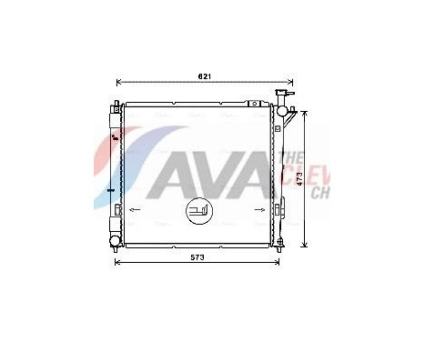 Radiator, engine cooling HY2346 Ava Quality Cooling