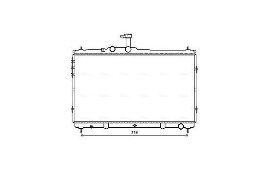 Radiator, engine cooling HY2392 Ava Quality Cooling