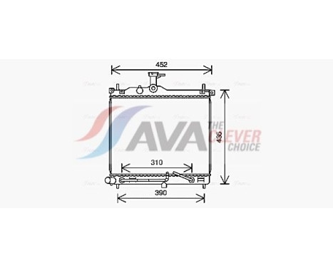 Radiator, engine cooling HY2453 Ava Quality Cooling