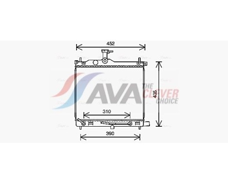 Radiator, engine cooling HY2454 Ava Quality Cooling