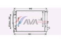 Radiator, engine cooling HY2465 Ava Quality Cooling