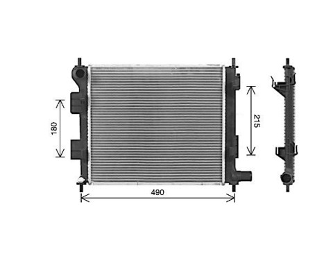 Radiator, engine cooling HY2578 Ava Quality Cooling