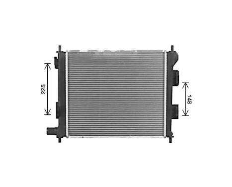 Radiator, engine cooling HY2578 Ava Quality Cooling, Image 2