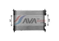 Radiator, engine cooling HY2590 Ava Quality Cooling