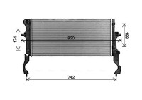Radiator, engine cooling HY2600 Ava Quality Cooling