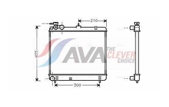 Radiator, engine cooling HYA2051 Ava Quality Cooling