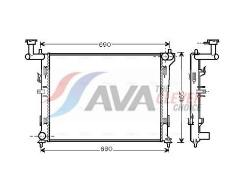 Radiator, engine cooling HYA2179 Ava Quality Cooling