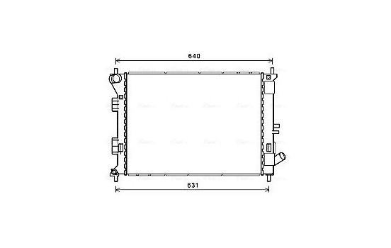 Radiator, engine cooling HYA2335 Ava Quality Cooling