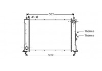 Radiator, engine cooling *** IR PLUS *** 02002068 International Radiators Plus