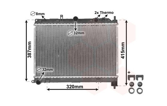 Radiator, engine cooling *** IR PLUS *** 02002118 International Radiators Plus, Image 3