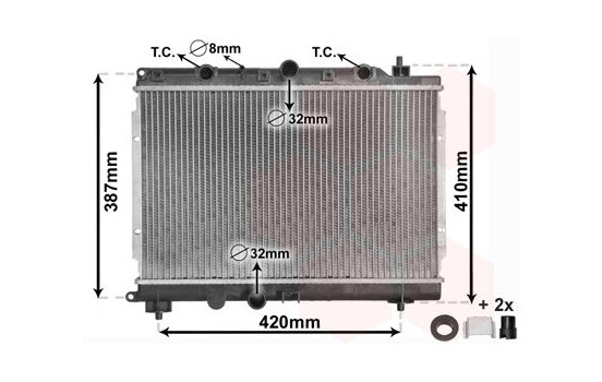 Radiator, engine cooling *** IR PLUS *** 02002153 International Radiators Plus, Image 3