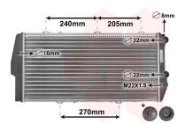 Radiator, engine cooling *** IR PLUS *** 03002020 International Radiators Plus