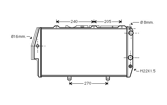 Radiator, engine cooling *** IR PLUS *** 03002020 International Radiators Plus, Image 2
