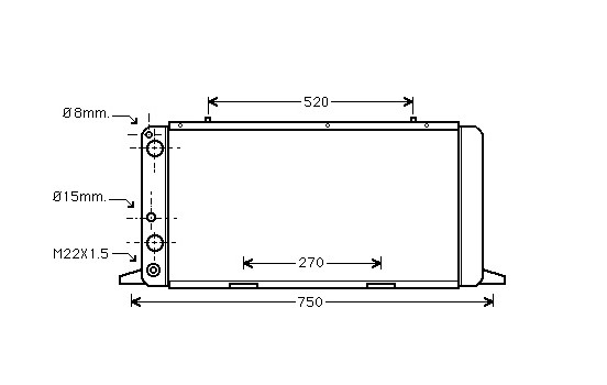 Radiator, engine cooling *** IR PLUS *** 03002026 International Radiators Plus, Image 2