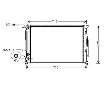 Radiator, engine cooling *** IR PLUS *** 03002105 International Radiators Plus, Image 2