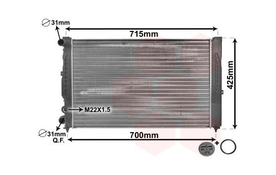 Radiator, engine cooling *** IR PLUS *** 03002108 International Radiators Plus, Image 2