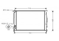 Radiator, engine cooling *** IR PLUS *** 03002108 International Radiators Plus