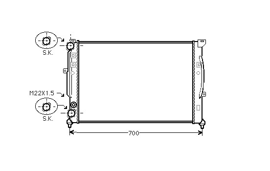 Radiator, engine cooling *** IR PLUS *** 03002123 International Radiators Plus, Image 2
