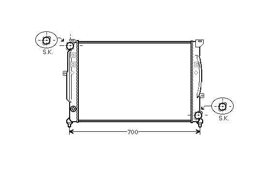 Radiator, engine cooling *** IR PLUS *** 03002124 International Radiators Plus