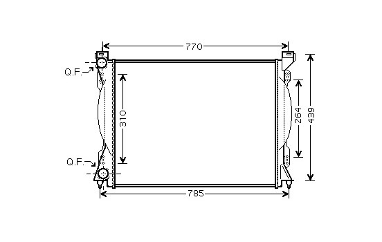 Radiator, engine cooling *** IR PLUS *** 03002233 International Radiators Plus