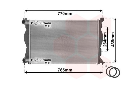 Radiator, engine cooling *** IR PLUS *** 03002233 International Radiators Plus, Image 3