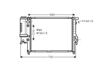 Radiator, engine cooling *** IR PLUS *** 06002122 International Radiators Plus