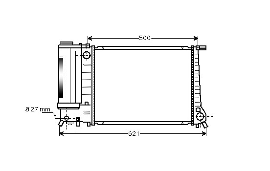 Radiator, engine cooling *** IR PLUS *** 06002135 International Radiators Plus