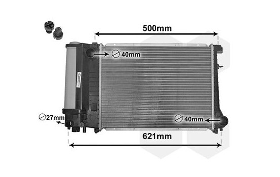 Radiator, engine cooling *** IR PLUS *** 06002135 International Radiators Plus, Image 3