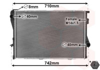 Radiator, engine cooling *** IR PLUS *** 06002170 International Radiators Plus