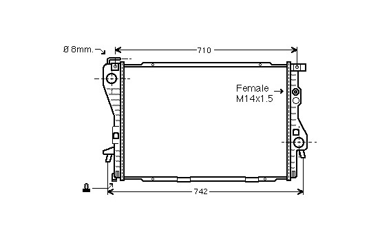 Radiator, engine cooling *** IR PLUS *** 06002170 International Radiators Plus, Image 2