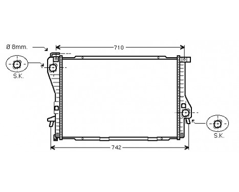 Radiator, engine cooling *** IR PLUS *** 06002235 International Radiators Plus