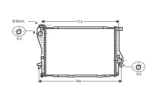 Radiator, engine cooling *** IR PLUS *** 06002235 International Radiators Plus